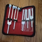 Tuning Fork Set Of 5 In Zippered Case For Storage And Carrying