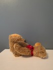 New 2020 Fao Schwarz Teddy Bear Brown Plush Soft Stuffed Toy 10  Red Ribbon