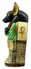 Ancient Egyptian God Anubis Sarcophagus Coffin With Mummy Figurine 5 h Decor Box