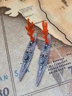 Axis   Allies Painted Pieces -  One 3d Qe Class Battleship Uk Battle Damage
