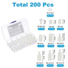 M2 5 Nylon Spacer  200pcs Male-female Standoff Spacer With Screw Hex Nut  White