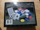 Bicycle Poker   Dealer Set  2 Decks Cards 200 Poker Chips New Box Is Worn Some 
