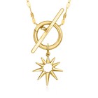 Pure Collection By Ross-simons Italian 14kt Yellow Gold Sun Charm
