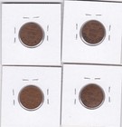 1936 Canadian Cents Lot Of 4 L30b