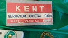 Vintage Kent Germanium Crystal Radio Mg50red Box Japan Untested