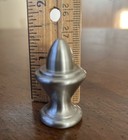 Preowned Vintage Nos Brushed Nickel Crown Brass Metal Lamp Finial