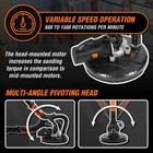 5 Amp Variable Speed Drywall Sander With 15 Ft  Hose - Corded Power Tool