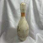 1 Vintage Wooden Bowling Pin Solid Wood Just Over 1 Foot Tall