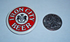 Rare Iron City Beer Vintage Antique Pinback Button Advertisment Sign Can Bottle