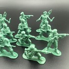 Lot Of 17x Vintage Arco Green Plastic 1980s Army Men Soldiers Made In Hong Kong