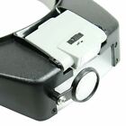 Jewelers Head Headband Magnifier Led Illuminated Visor Magnifying Glasses Loupe