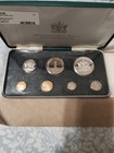 Trinidad   Tobago 1971 Proof Set 7 Coins  Km  ps3  Sterling Silver  5 W  Op  Coa
