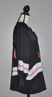 Vtg Jagermeister Black Orange Hockey Jersey Mens Large Mesh Long Sleeve Logo Y2k
