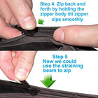Fix Zipper Zip Slider Repair Instant Kit Removable Rescue Replacement Pack Of 6p