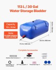Vevor Water Storage Bladder 30 Gal Foldable Pvc Water Bag For Outdoor Rv Garden