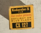 Kodacolor X Color Negative Film Cx 127 Damaged Box - Expired 1966