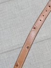 Ll Bean Signature Stitched Leather Belt 32 Brown Cowhide