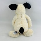 Jellycat Bashful Black And Cream Puppy Dog Plush Spotted 12  Stuffed Animal Toy