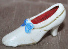 Vintage Lot Shoe Pin Cushions Wood Plastic Ceramic Pa   In