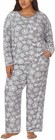 Nautica Women s 2 Piece Fleece Pajama Sleepwear Set  x-large  Medium Size 