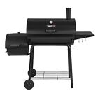 Royal Gourmet 30-inch Charcoal Grill   Offset Smoker With Fixed Side Table