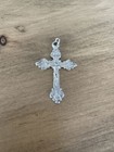 Vintage Sterling Silver Crucifix Christian Catholic Cross Pendant