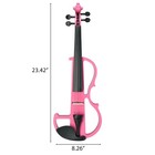 Full Size 4 4 Bunnel Edge Electric Silent Violin With Case Bow Rosin Headphone