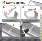 New 100 Pack Heavy Duty Hidden Gutter Hangers For K Style Aluminum Gutters