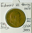 Great Britain  Victoria And Edward Vii  Penny  Lot Of 5  Including 1876h  obv 8 