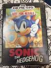 Sega Genesis Original Sonic The Hedgehog  not For Resale  Cartridge Case box