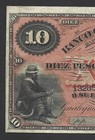 Argentina 10 Pesos Bolivianos 1869 P  S1784r - Very Rare - Aunc To Unc