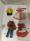 Vintage 1960s Mother Goose Paper Dolls Uncut Original Books Saalfield  usa  Cg-u