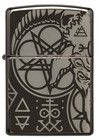 Zippo Occult Design High Polish Black Windproof Pocket Lighter  24756-087085