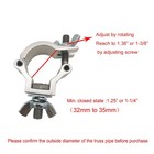 Stage Light Clamp Aluminum Mounting 1-1 4 To 1-3 8inch Truss Clamps Heavy Duty