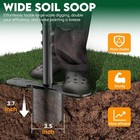 Bulb Planter Tool Handle Height Adjustable Sod Plugger Tool W  3 5  Wide Base