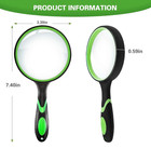 10x Shatterproof Magnifying Glass 10x Large Handheld Magnifying Glass For Senior