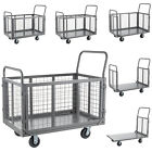5 In1 Heavy Duty Platform Truck Cart With Cage 2000lb Hand Truck W swivel Wheels