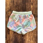 Champion Girls Tie Dye Athletic Shorts Mint Green Peach Pastel Size 7 8 Dolphin
