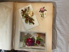 1880 s Antique Victorian Scrapbook Album Ephemera Trade Cards 185 Pieces Vintage