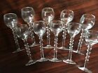 Antique Hand Blown Brandy Glass Set Of 10