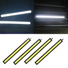 10pcs Dc 12v Led Strip Drl Daytime Running Lights Fog Cob Car Lamp Driving White