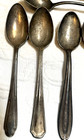 9 Pc Lot Antique Silver Vintage Spoons Silverware Variety Tarnished Collectible