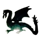 Plasma Cut Metal Dragon Silhouette Sign  Indoor outdoor Home Decor