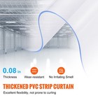Strip Curtain Pvc Door Curtain 48  X 84  Cooler Freezer Clear Plastic