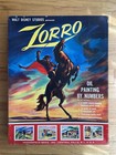 1950s Walt Disney Zorro Oil Paint By Numbers Set W box Hassenfeld Bros Stunning 