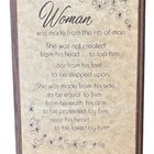  woman  Empowerment Inspirational Plaque 8  West Coast Wood Specialties Vtg Guc