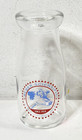 Weber Dairy 1 2 Pint Glass Milk Bottle 5 5  Farmhouse Home Decor Vintage