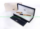 Refurbished  Montblanc Solitaire 163 Vermeil Pinstripe Full Gold Rollerball Pen