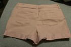 Women   s Time And Tru Shorts Size L 12   14 Blush Pink Stretch Cuffed Denim Style