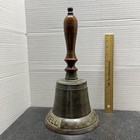 Captain s Brass Bell W  Wooden Handle 15  Maritime Nautical Boat     sound     Ships